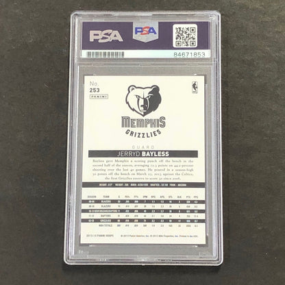 2013-14 Panini NBA Hoops #253 Jerryd Bayless Signed Card AUTO 10 PSA Slabbed Gri