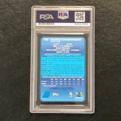 2006-07 Bowman Basketball #159 Hilton Armstrong Signed Card AUTO 10 PSA/DNA Slab