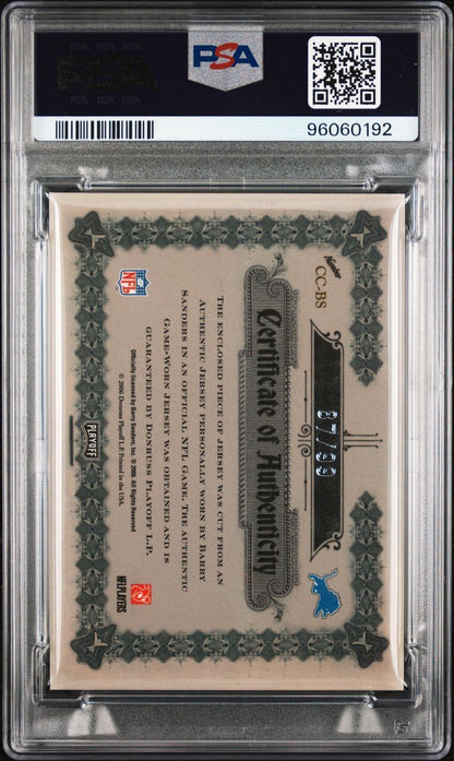 2006 Playoff National Treasures Canton Classics Materials #CC-BS Barry Sanders S