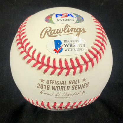 Aroldis Chapman signed 2016 World Series baseball PSA/DNA Chicago Cubs autograph