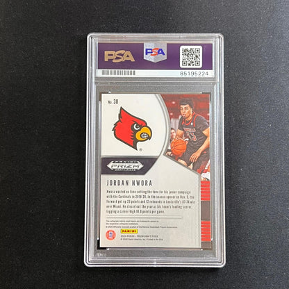 2020 Panini Draft Picks #38 Jordan Nwora Signed Card AUTO PSA/DNA Slabbed RC Car