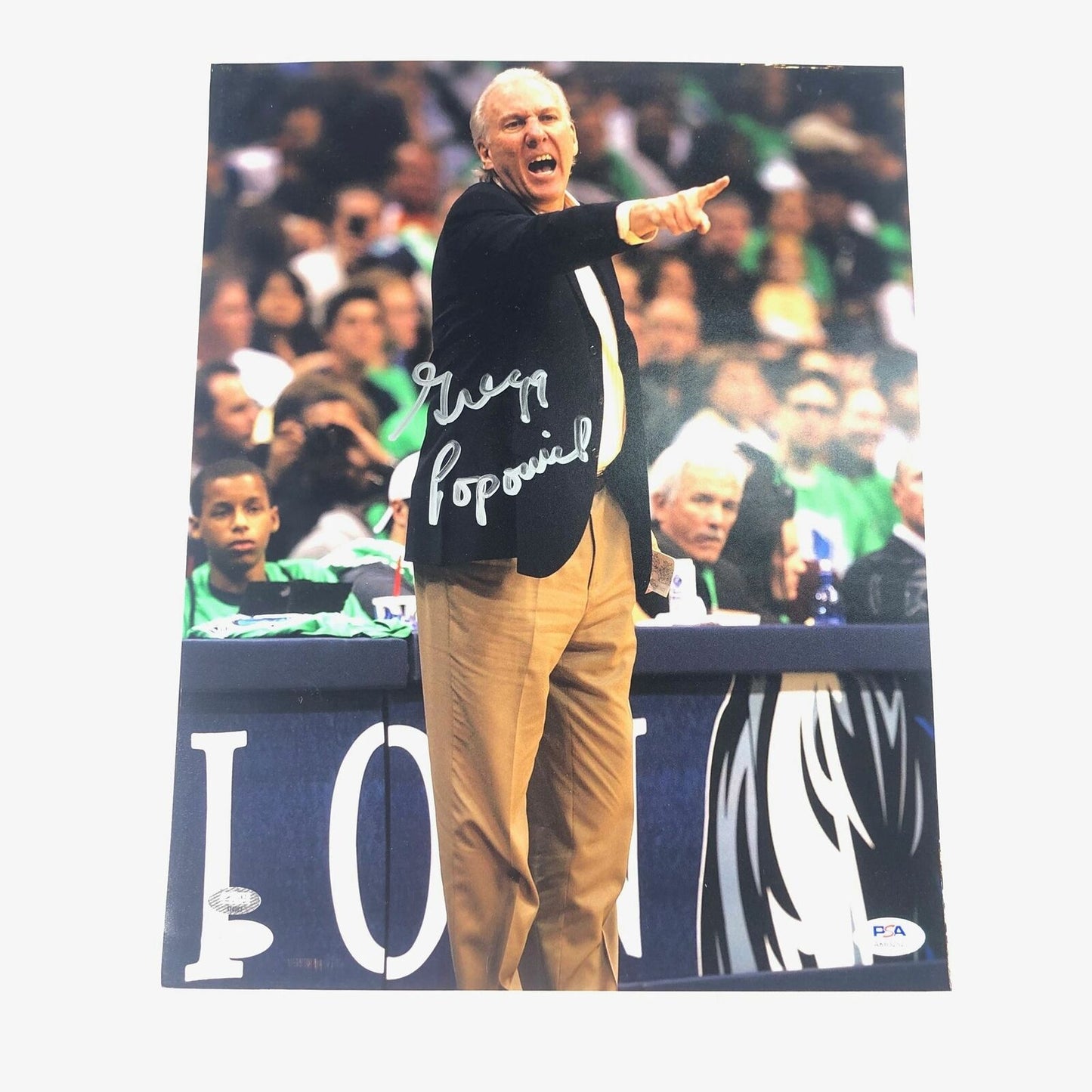 Gregg Popovich signed 11x14 photo PSA/DNA San Antonio Spurs Autographed