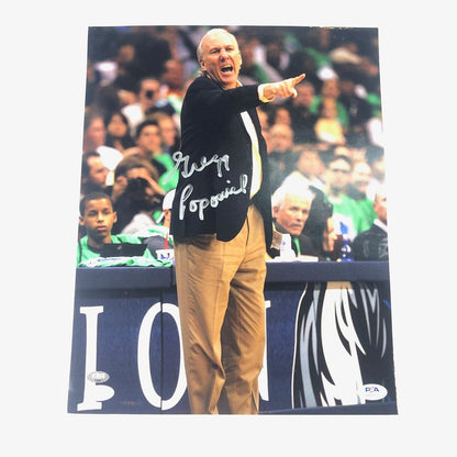 Gregg Popovich signed 11x14 photo PSA/DNA San Antonio Spurs Autographed