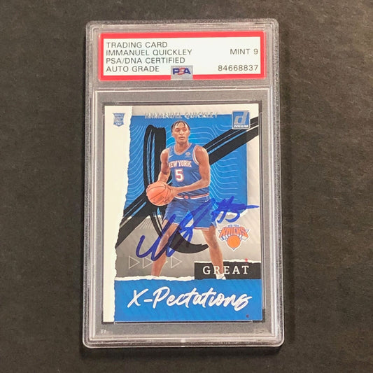 2020-21 Panini Donruss X-Pectations #25 IMMANUEL QUICKLEY Signed Card AUTO GRADE