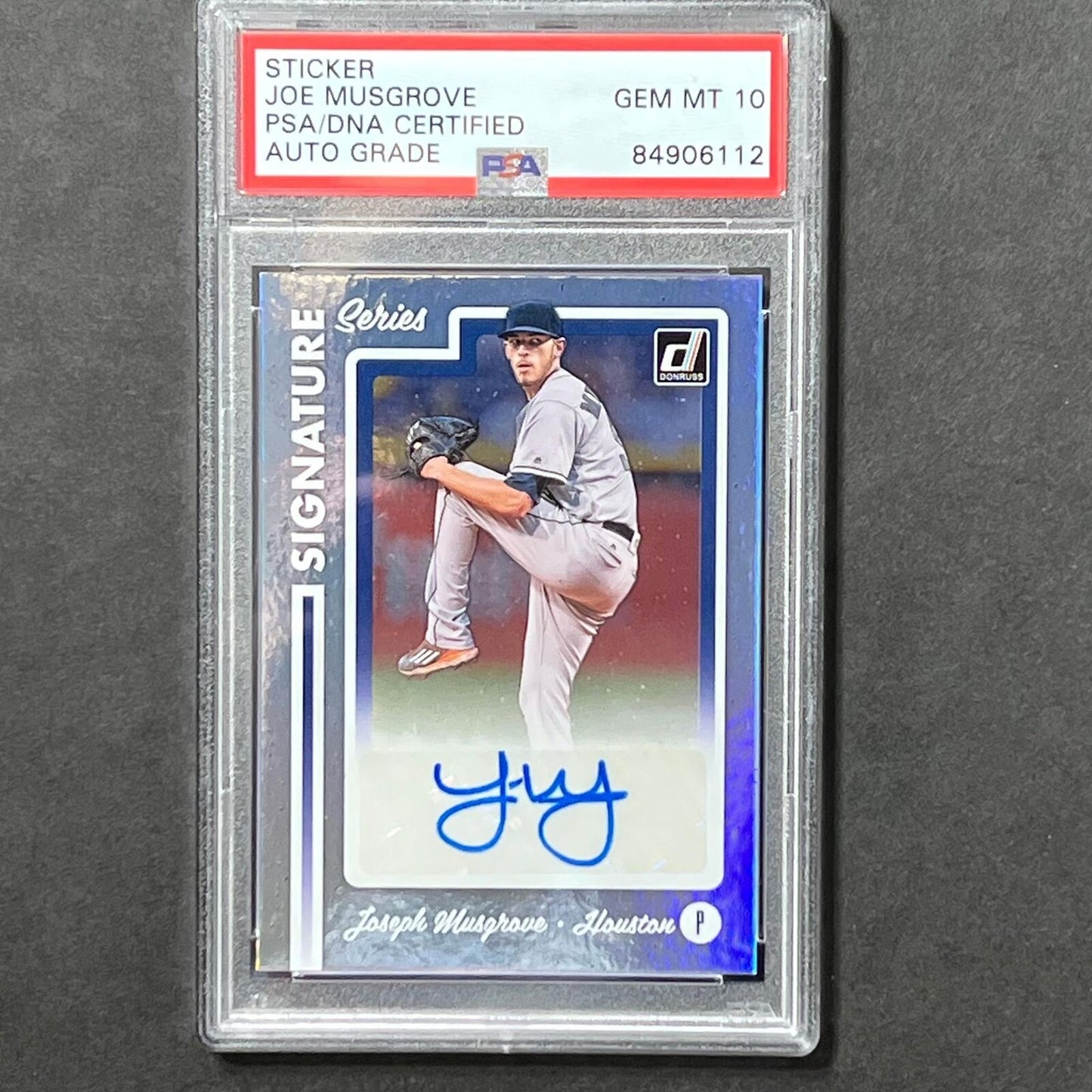 2017 Panini Donruss #SS-JM Joe Musgrove Signed Card PSA Slabbed Auto Grade 10 As