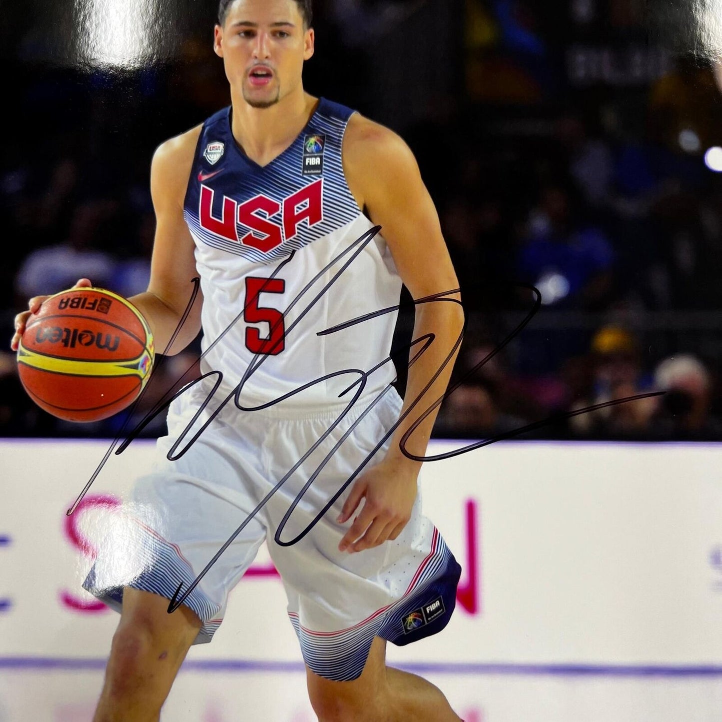 Klay Thompson signed 11x14 photo PSA/DNA USA Basketball Autographed