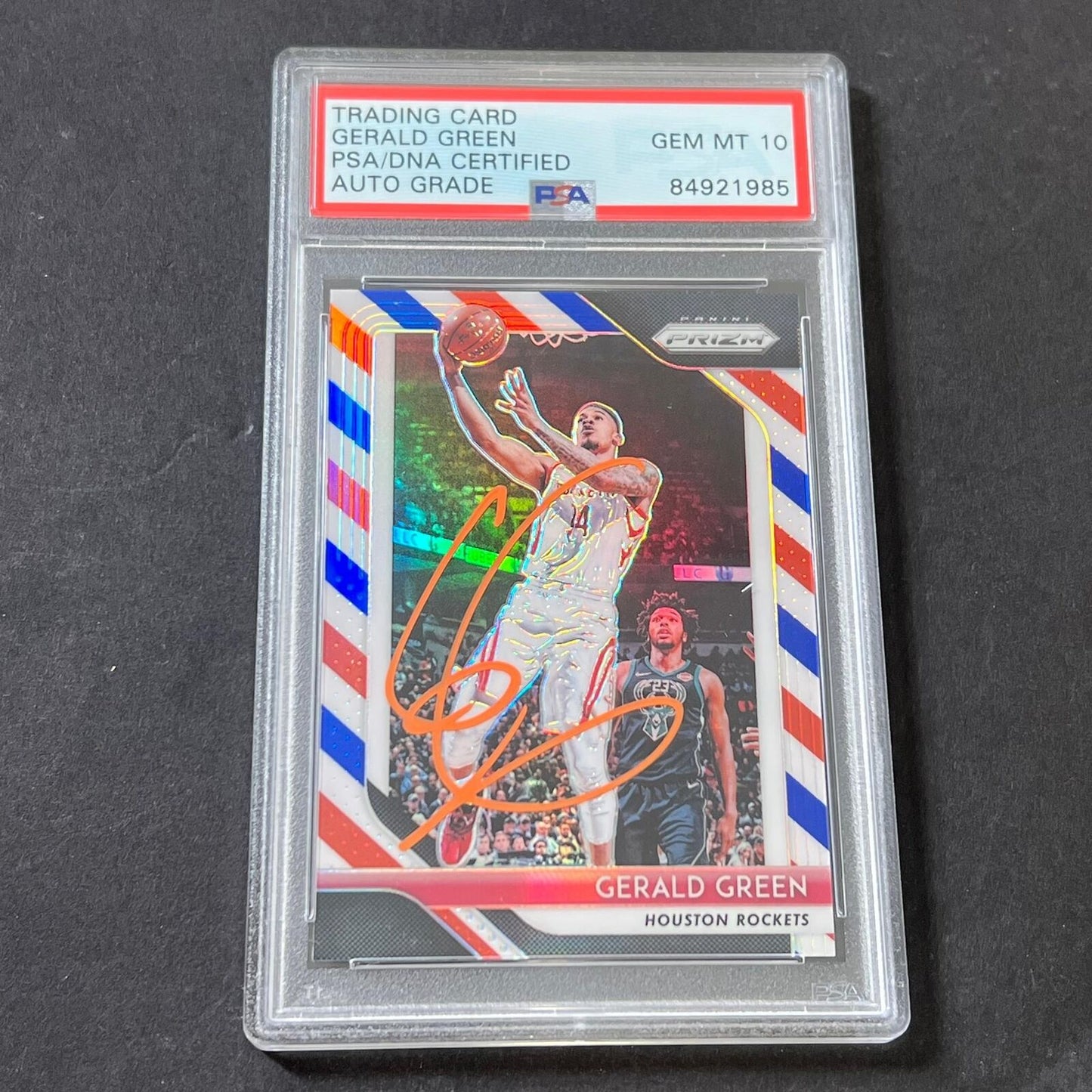 2018-19 Panini Prizm #84 Gerald Green Signed Card AUTO GRADE 10 PSA Slabbed Rock