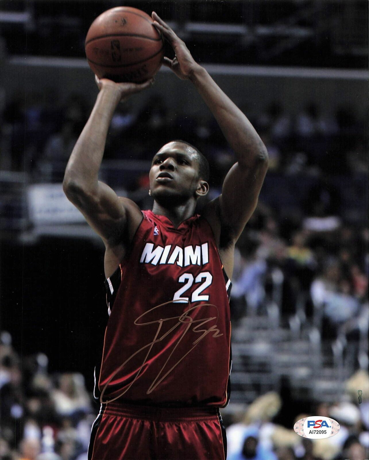 JAMES JONES signed 8x10 photo PSA/DNA Miami Heat Autographed