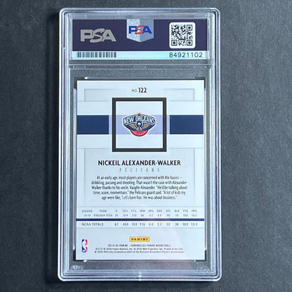 2019-20 Panini Chronicles #122 Nickeil Alexander-Walker Signed Card AUTO PSA Sla