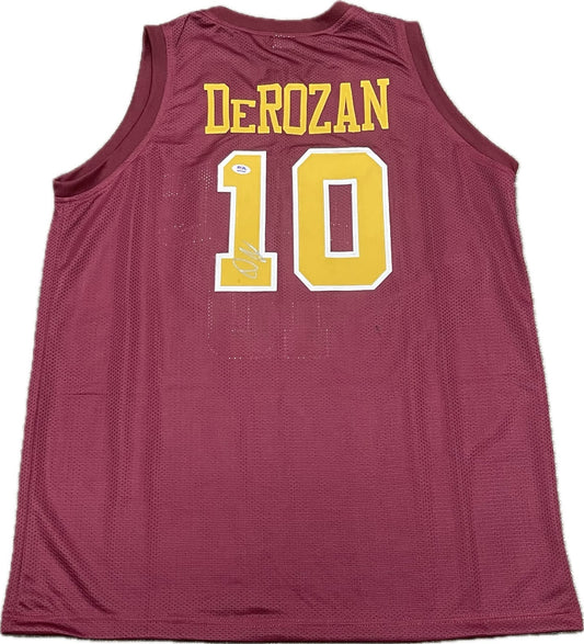 DeMar DeRozan Signed Jersey PSA USC Trojans Autographed