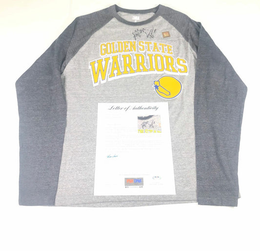 Draymond Green Harrison Barnes signed T Shirt PSA/DNA LOA Golden State Warriors