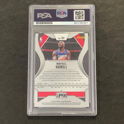 2019-20 Panini Prizm #124 Montrezl Harrell Signed Card PSA Slabbed Clippers