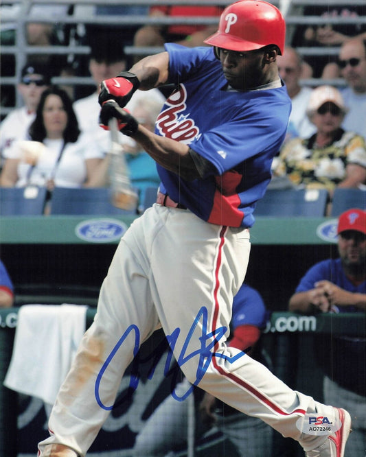 Michael Bourn signed 8x10 photo PSA/DNA Phillies Autographed