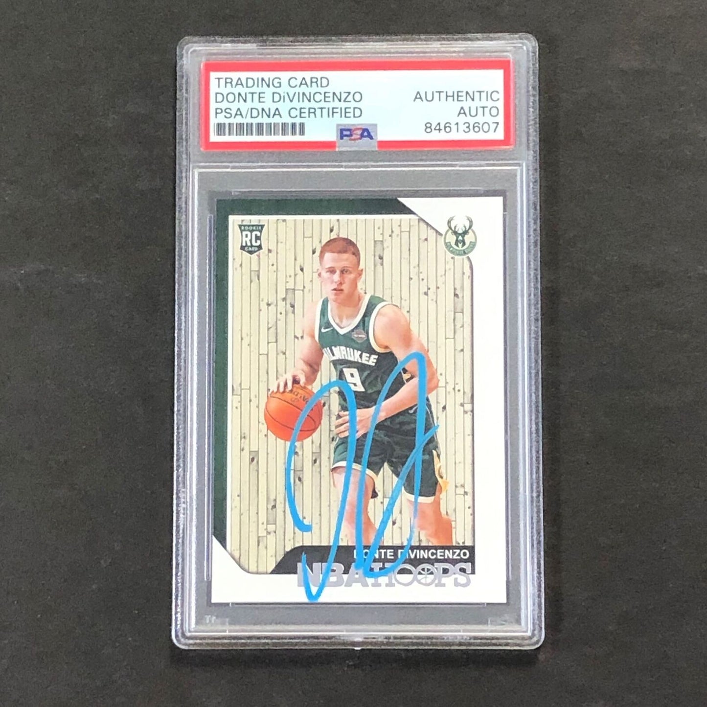 2018-19 NBA Hoops #246 DONTE DIVINCENZO Signed Card AUTO PSA/DNA Slabbed RC Buck