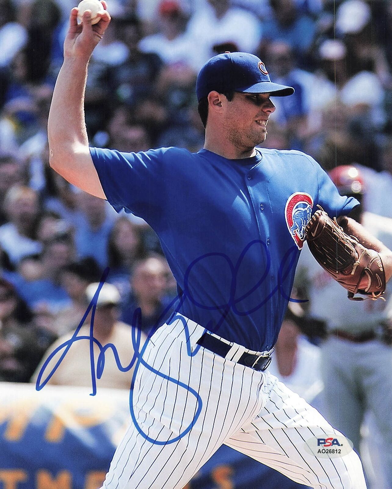 Randy Wells signed 8x10 photo PSA/DNA Chicago Cubs Autographed