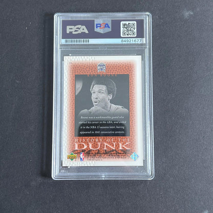 1999-00 UpperDeck Legends #64 RON BOONE Signed AUTO 10 PSA Kansas City Kings Sla