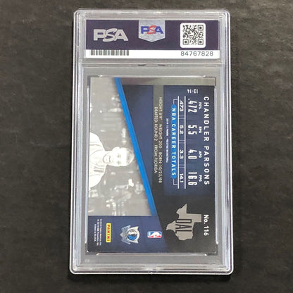 2014-15 Panini Prestige #116 Chandler Parsons Signed Card AUTO PSA/DNA Slabbed M