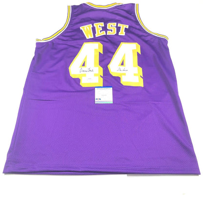 Jerry West signed jersey PSA/DNA Los Angeles Lakers Autographed THE LOGO