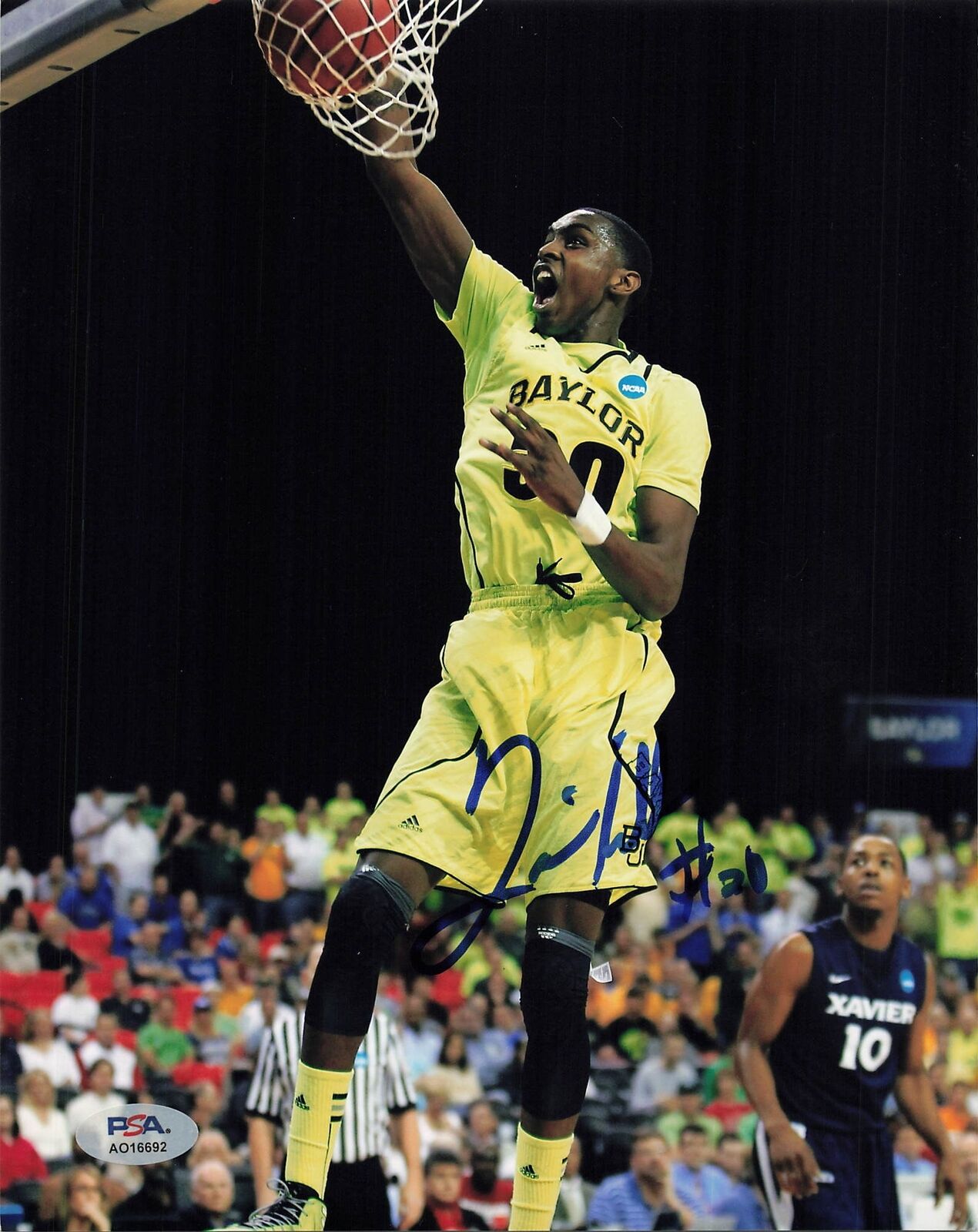 DARIUS MILLER signed 8x10 photo PSA/DNA Baylor Autographed