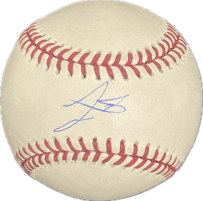 Tre Morgan signed Rawlings MLB baseball PSA/DNA Autographed