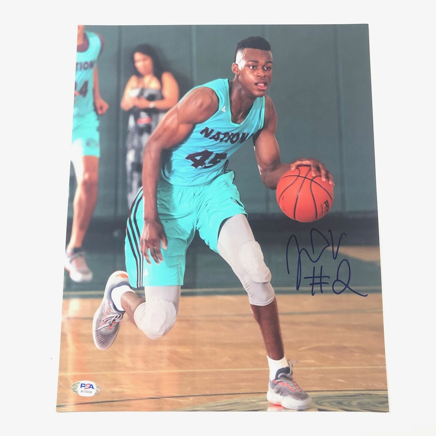 Jarred Vanderbilt Signed 11x14 Photo PSA/DNA Denver Nuggets Autographed