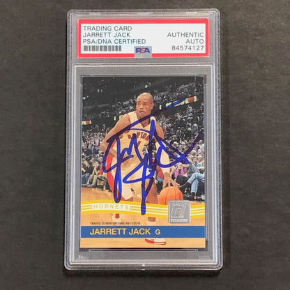 2010-11 Donruss #33 Jarrett Jack Signed Card AUTO 10 PSA Slabbed Hornets'