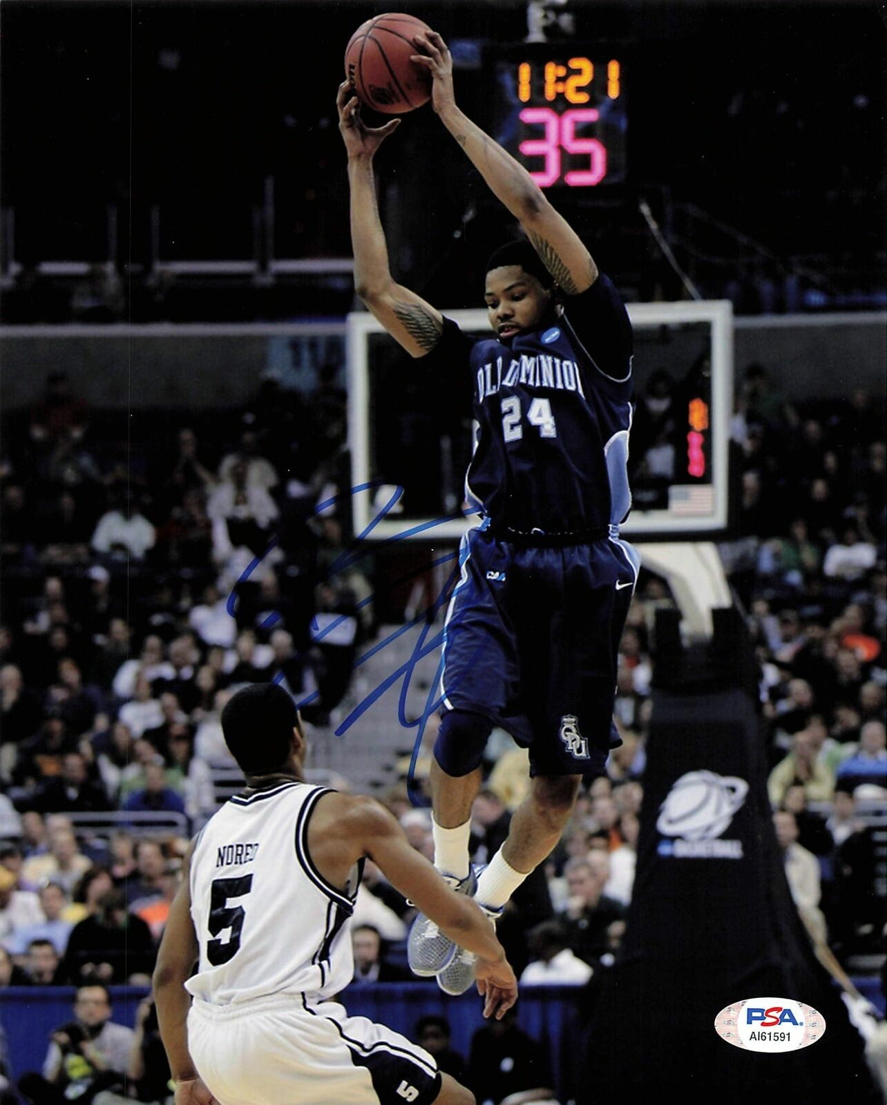 Kent Bazemore signed 8x10 photo PSA/DNA Old Dominion Autographed