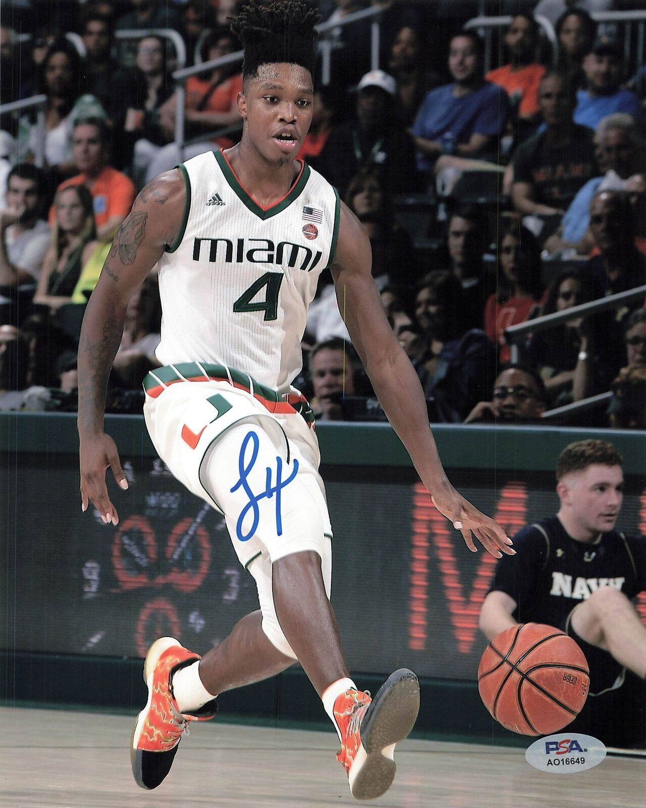 LONNIE WALKER IV Signed 8x10 Photo PSA/DNA Miami Hurricanes Autographed