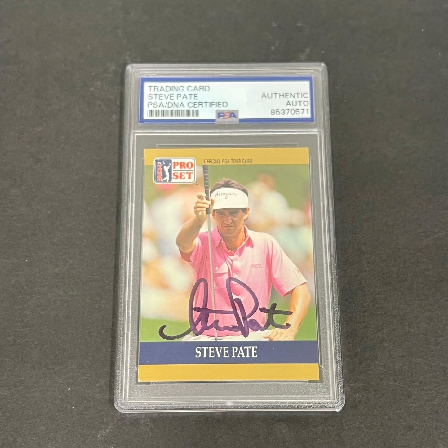 1990 Pro Set #8 Steve Pate Signed Card PSA/DNA Slabbed AUTO Golf