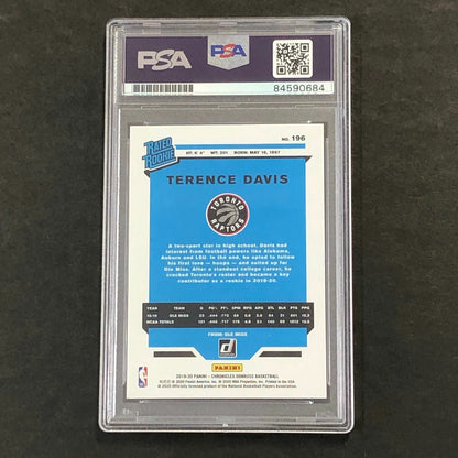2019-2020 Panini Chronicles Rated Rookie #196 Terrence Davis Signed Card AUTO PS