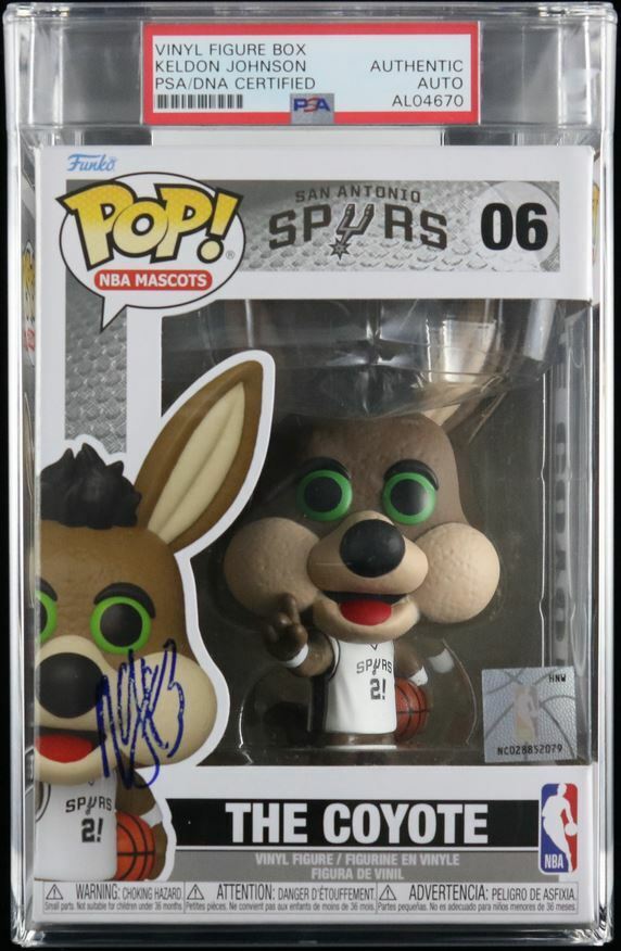 Keldon Johnson Signed Funko Pop! PSA Encapsulated Auto San Antonio Spurs