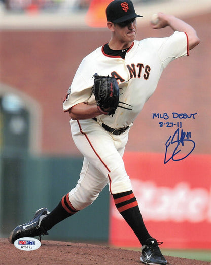 Eric Surkamp signed 8x10 photo PSA/DNA San Francisco Giants Autographed