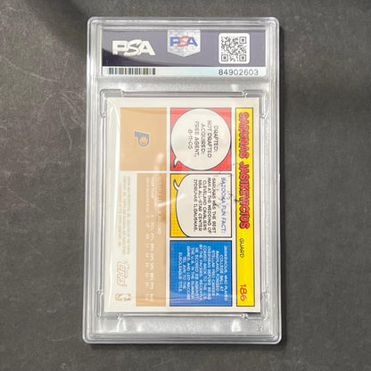 2005 Topps #186 RC Sarunas Jasikevicius Signed Card AUTO PSA Slabbed Pacers