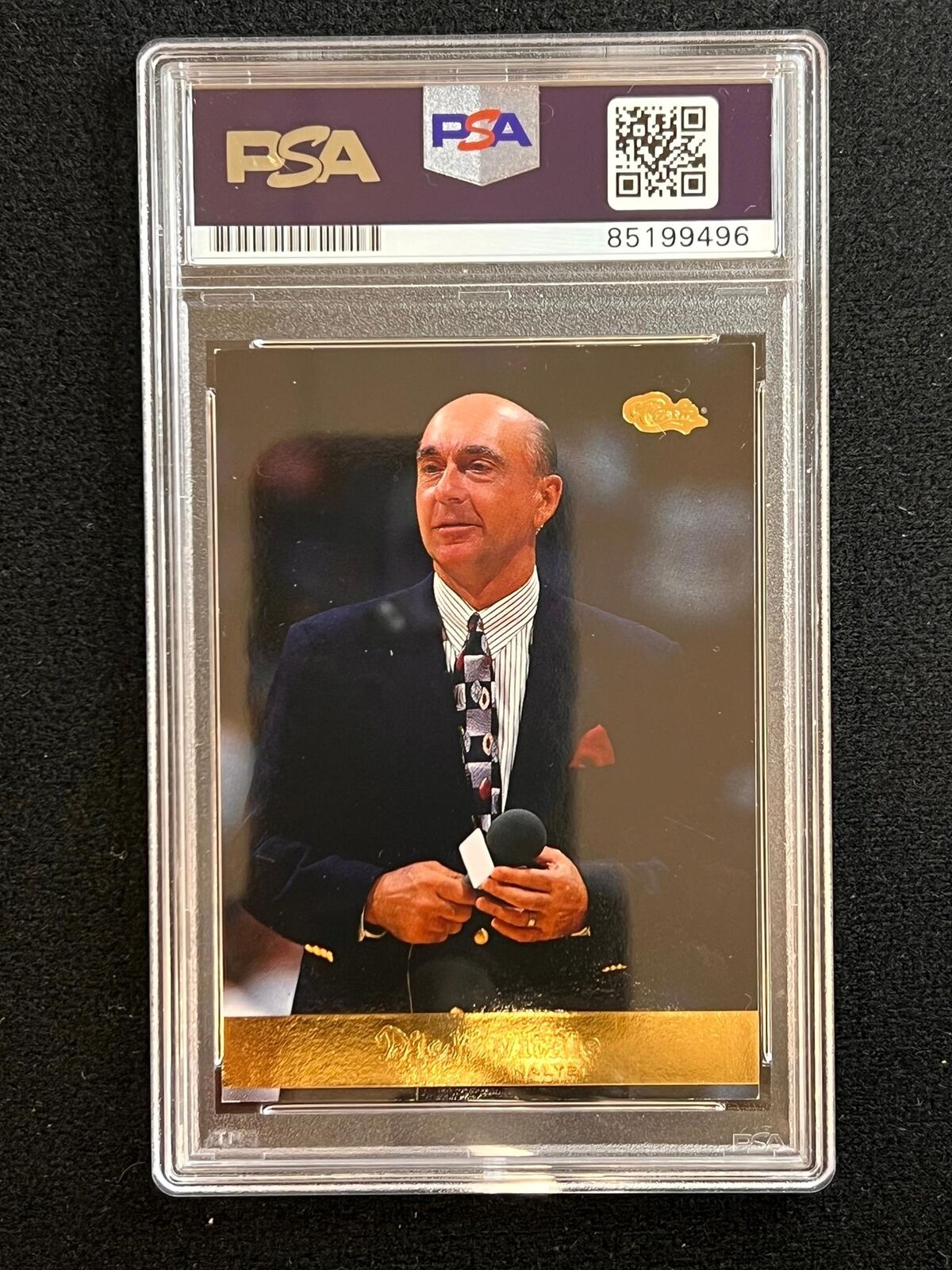 1994 Classic Games Dick Vitale Signed Card PSA Slabbed Auto Broadcaster