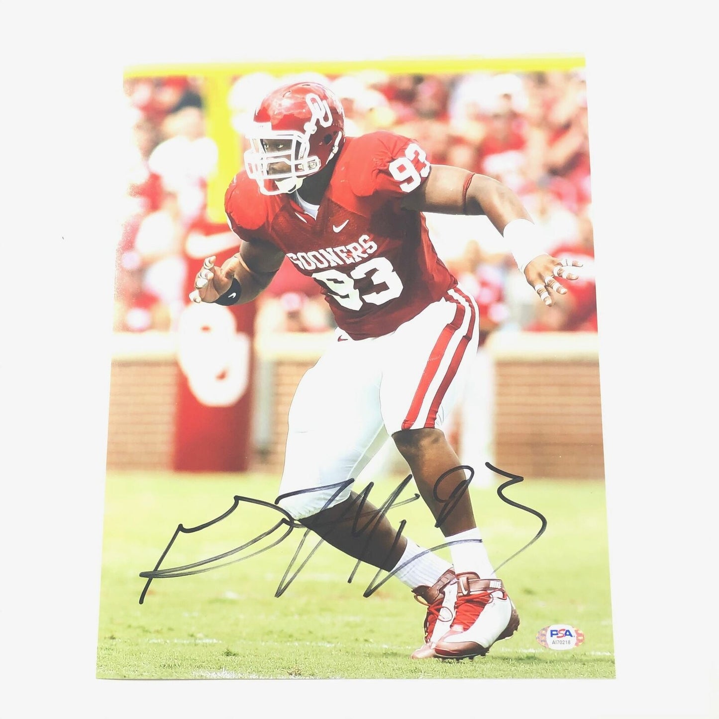 Gerald McCoy signed 11x14 photo PSA/DNA Oklahoma Sooners Autographed