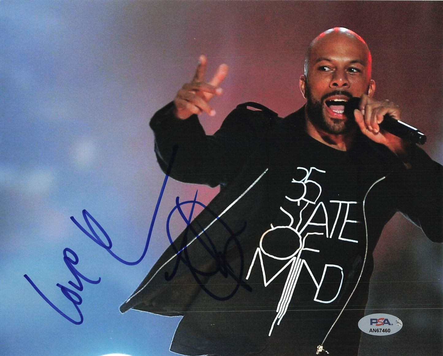 Common signed 8x10 photo PSA/DNA Autographed Musician