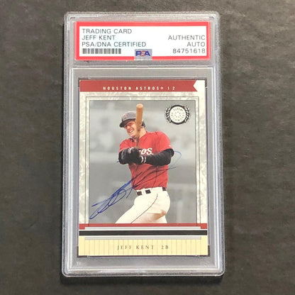 2003 Fleer #69 Jeff Kent Signed Card PSA Slabbed Auto Astros
