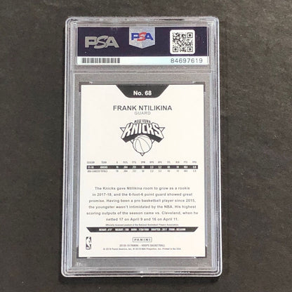 2018-19 NBA Hoops #68 Frank Ntilikina Signed Card AUTO PSA Slabbed Knicks