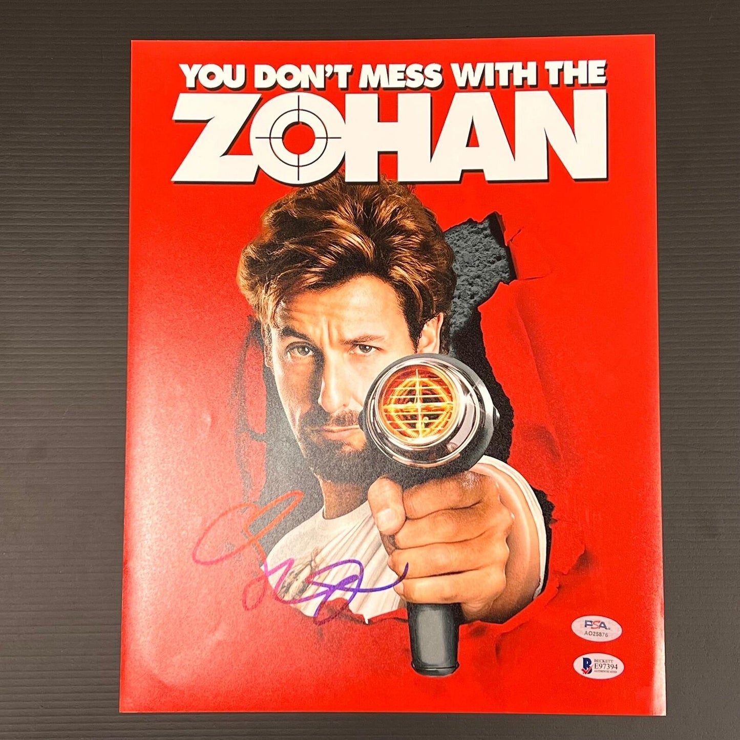 Adam Sandler signed 11x14 photo PSA/DNA Autographed You Don't Mess With The Zoha