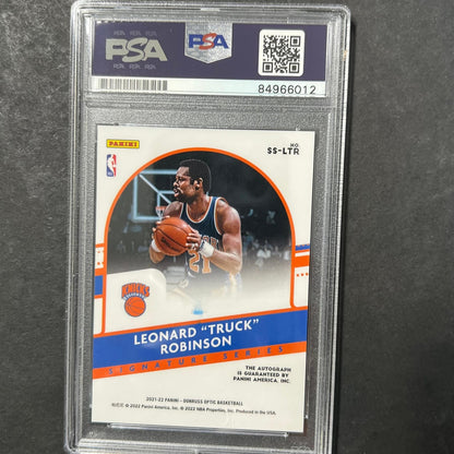 2021-22 Panini Donruss #SS-LTR Truck Robinson Signed Card AUTO PSA Slabbed Knick