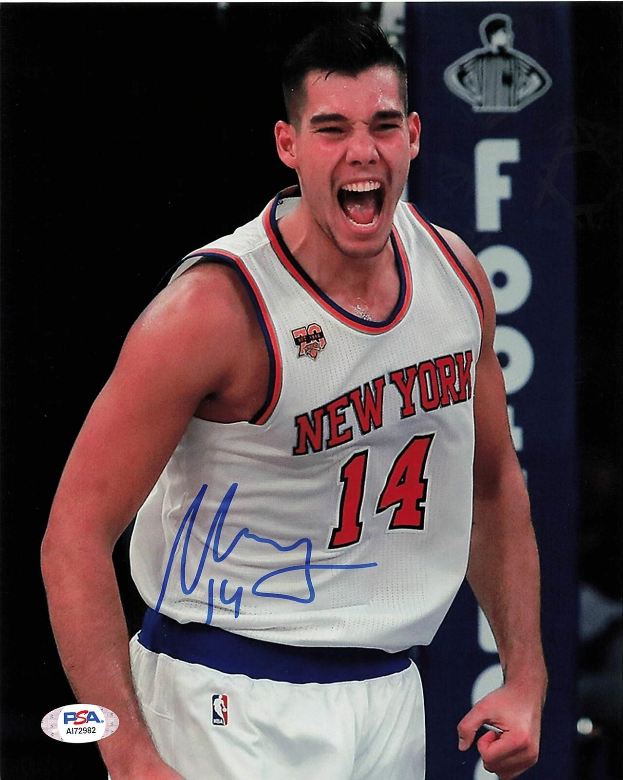 WILLY HERNANGOMEZ signed 8x10 photo PSA/DNA New York Knicks Autographed Jazz