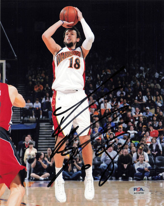 Marco Belinelli signed 8x10 photo PSA/DNA Warriors Autographed