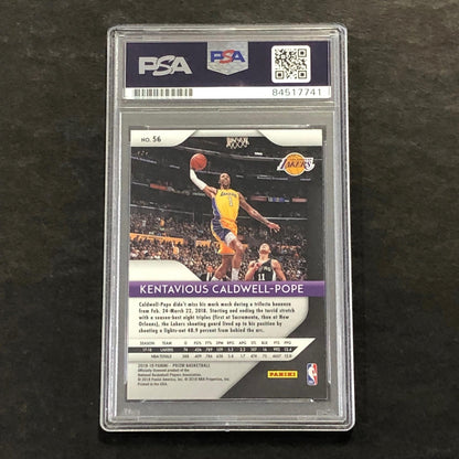 2018-19 Panini Prizm #56 Kentavious Caldwell-Pope Signed Card AUTO PSA Slabbed L