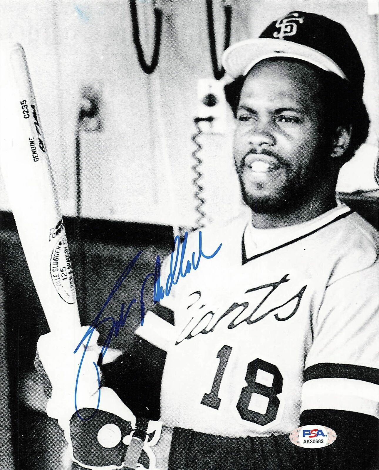 Bill Madlock signed 8x10 photo PSA/DNA San Francisco Giants Autographed