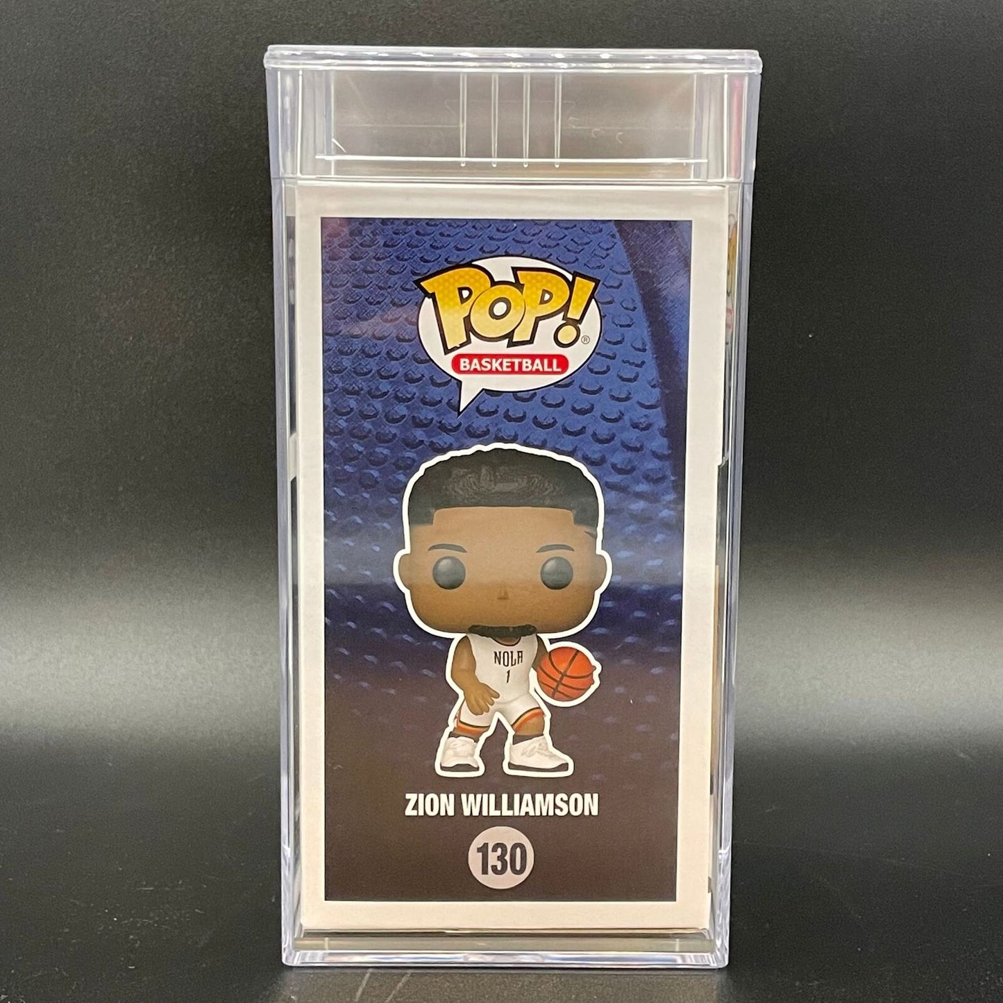 Zion Williamson Encapsulated Funko Pop #130 PSA NM 7 FASC Pelicans