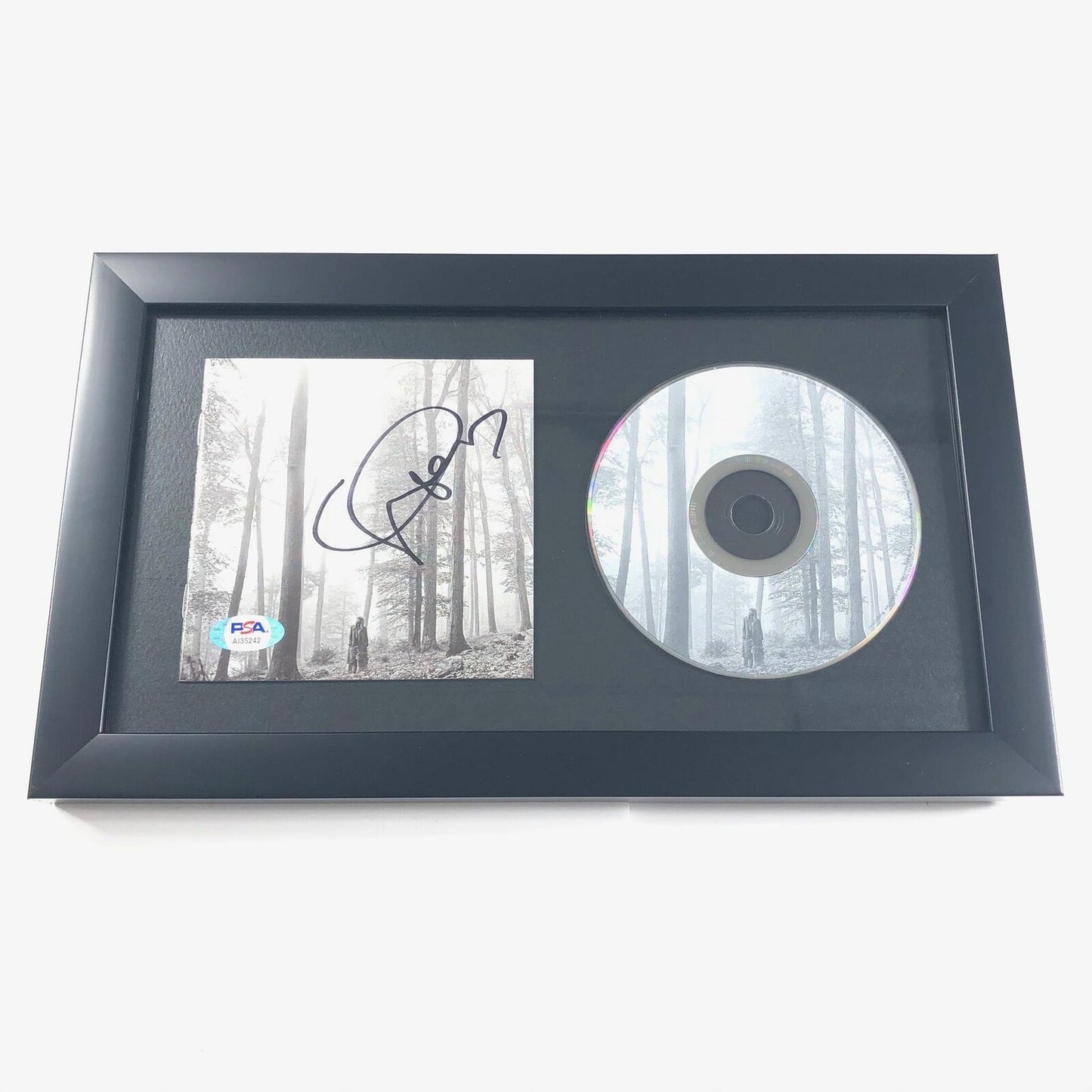 Taylor Swift Signed CD Cover Framed PSA/DNA Folklore