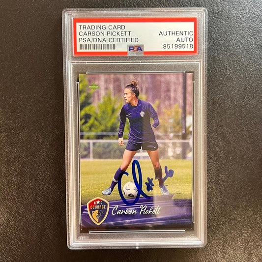 2021 Parkside NWSL Premier Edition #161 Carson Pickett signed Card PSA/DNA AUTO
