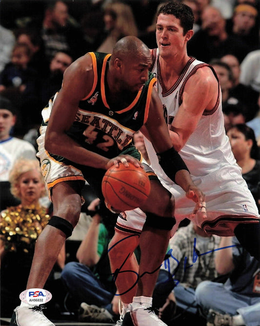 Vin Baker signed 8x10 photo PSA/DNA Seattle SuperSonics Autographed