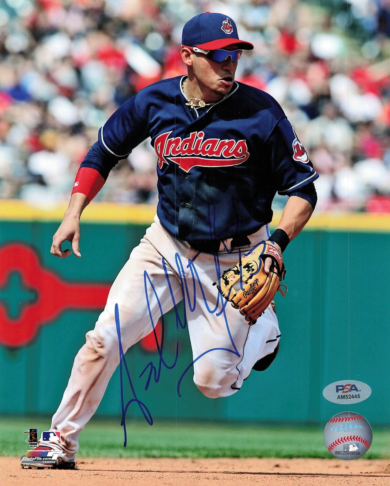 ASDRUBAL CABRERA signed 8x10 photo PSA/DNA Cleveland Autographed