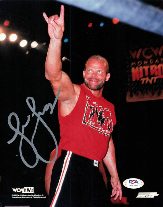 Lex Luger Lawrence Pfohl signed 8x10 photo PSA/DNA COA WWE Autographed Wrestling
